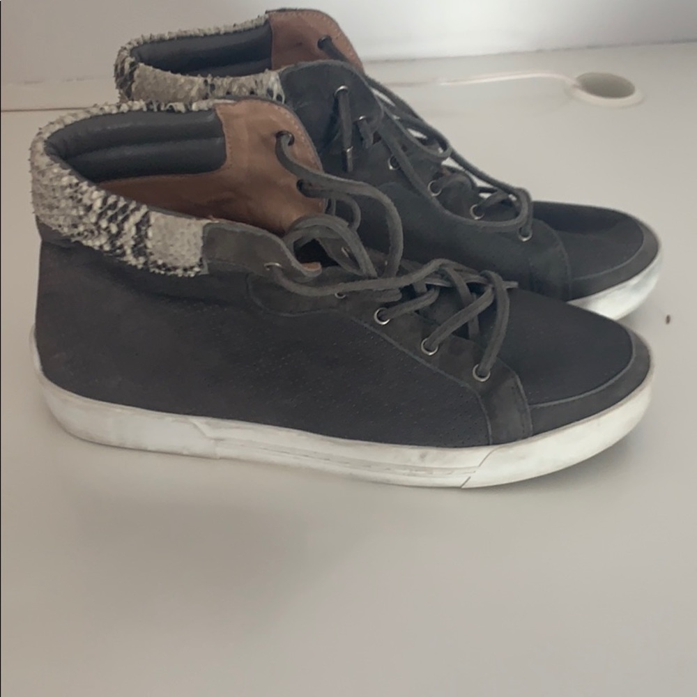 Joie snakeskin high top sneakers